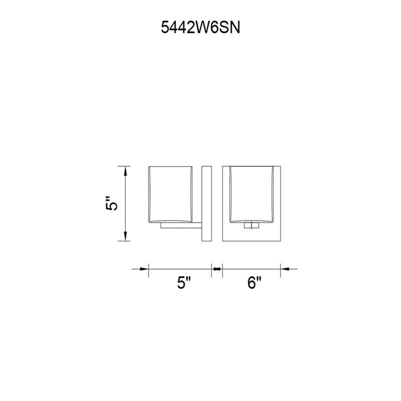 Satin Nickle 1 Light Bathroom Sconce With Satin Nickel Finish - Satin Nickel