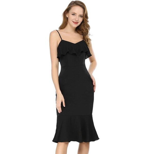 bodycon midi dress spaghetti strap