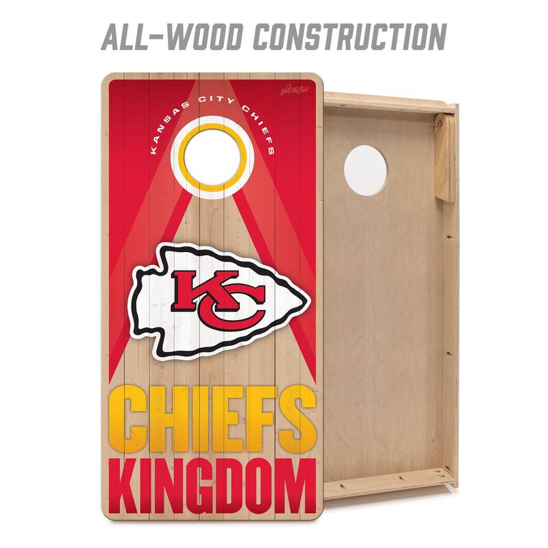 Kansas City Chiefs NFL 2x4 Professional Cornhole Board Set
