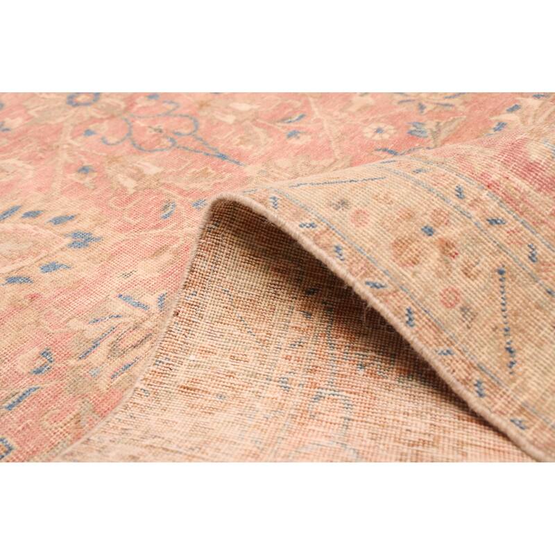 ECARPETGALLERY Hand-knotted Antalya Vintage Pink Wool Rug - 7'8 x 9'11