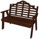 preview thumbnail 4 of 12, Poly 4' Marlboro Garden Bench Tudor Brown