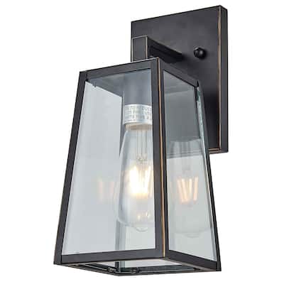 1 Light Outdoor Wall Lantern in Imperial Black Finish