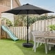 preview thumbnail 55 of 101, Autlaycil 7.5FT Solar Patio Umbrella with Base and Tilt,Crank Black