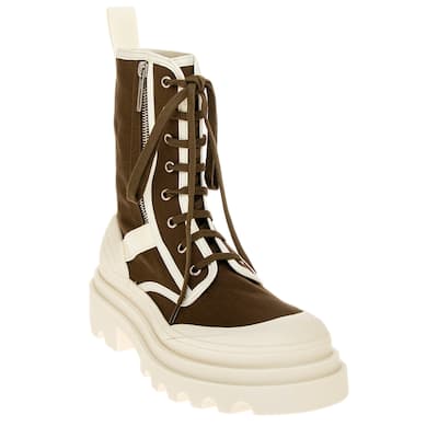 Bottega Veneta Trek Fabric and Canvas Boot