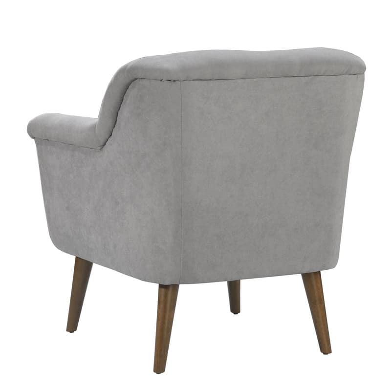 Mid-Century Modern Style 31.5" Steel Woven Fabric Oversized Armchair