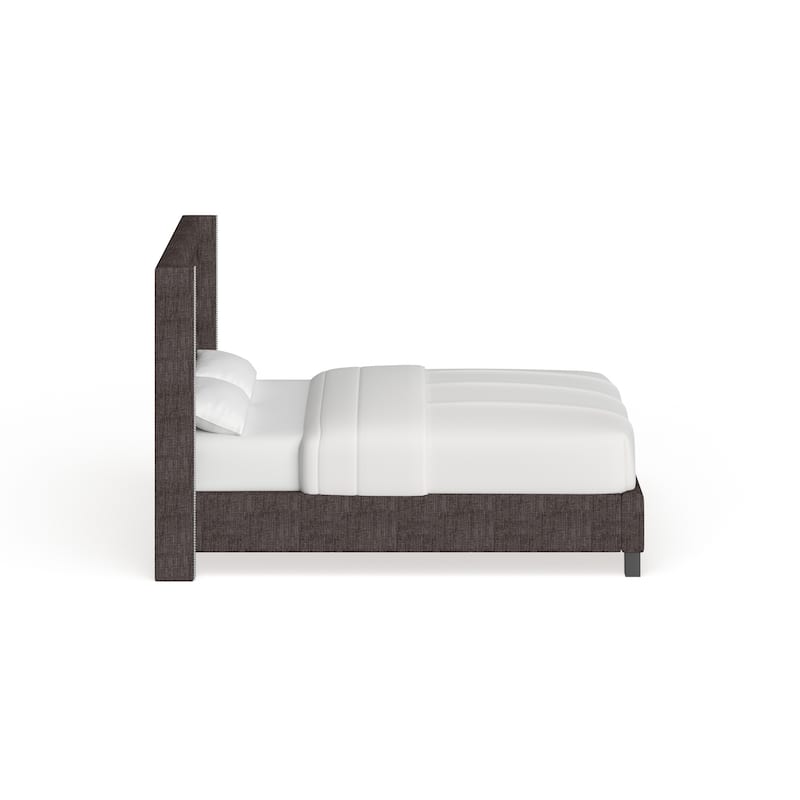 Marion Nailhead Wingback Tufted Upholstered Bed by iNSPIRE Q Bold