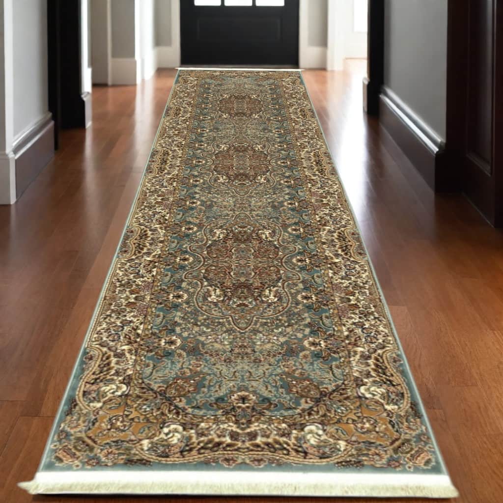 HomeRootsMedallion Traditional Runner Area Rug