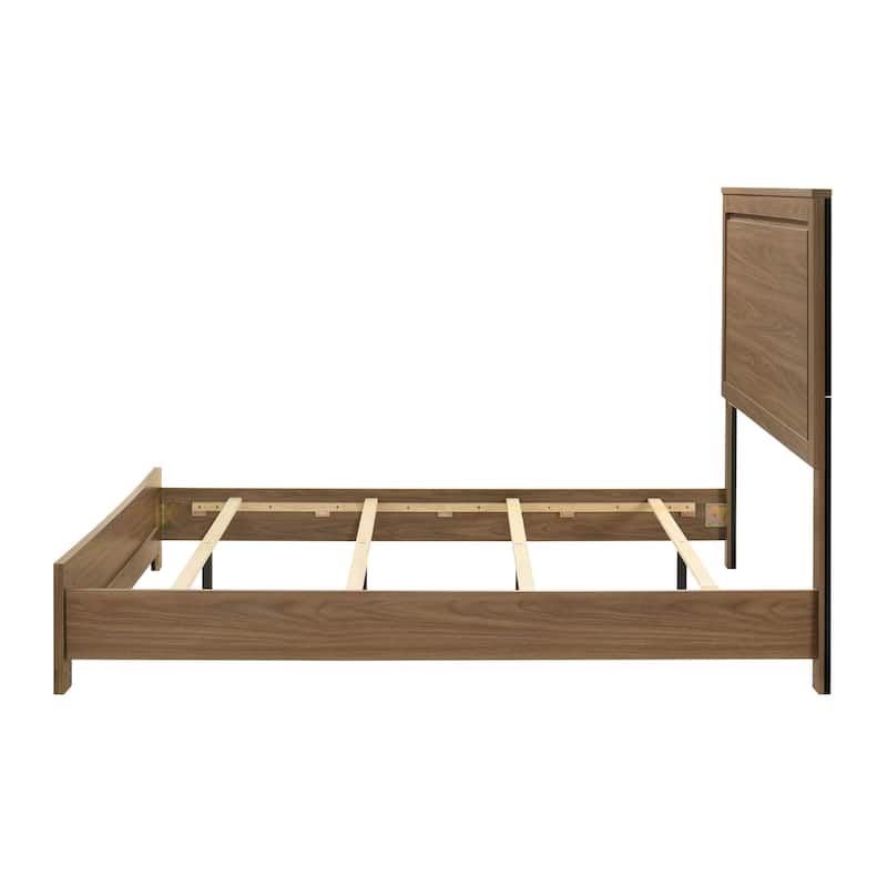 Furniture of America Nyess Modern Chestnut Brown 3-Piece Wood Bedroom Set