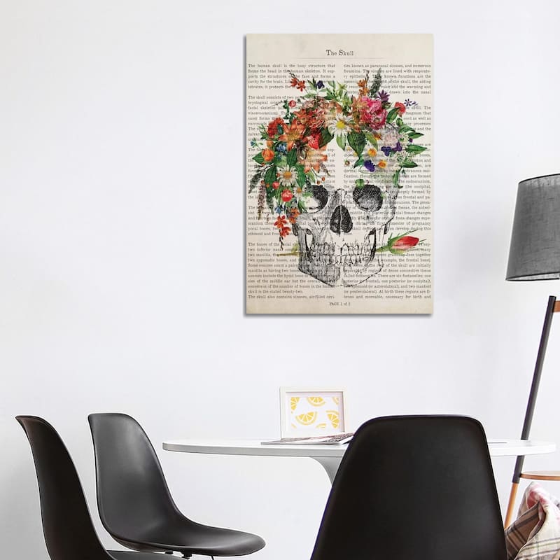 iCanvas "The Skull" by Aged Pixel Canvas Print - 40x26x1.5