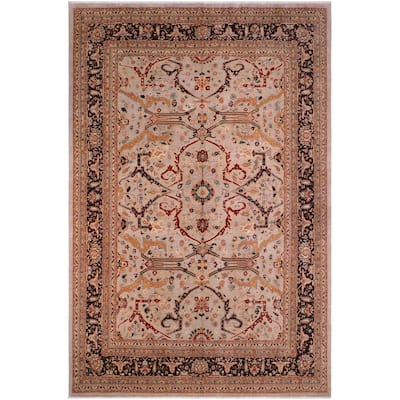 Boho Chic Ziegler Willena Gray Brown Hand-Knotted Wool Rug - 12'0'' x 15'2''