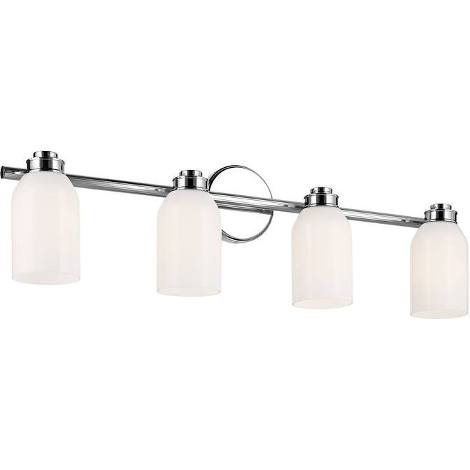 Kichler 55203 Shae 4 Light 32" Wide Vanity Light with Glossy White - Chrome