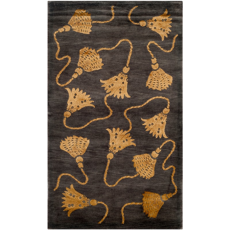 SAFAVIEH Couture Hand-knotted Tibetan Pierpaola Modern Wool Rug