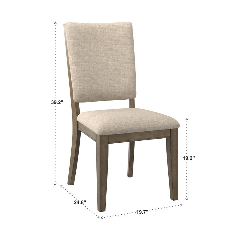 Fiona Antique Taupe Wood Extending Dining Set by iNSPIRE Q Classic