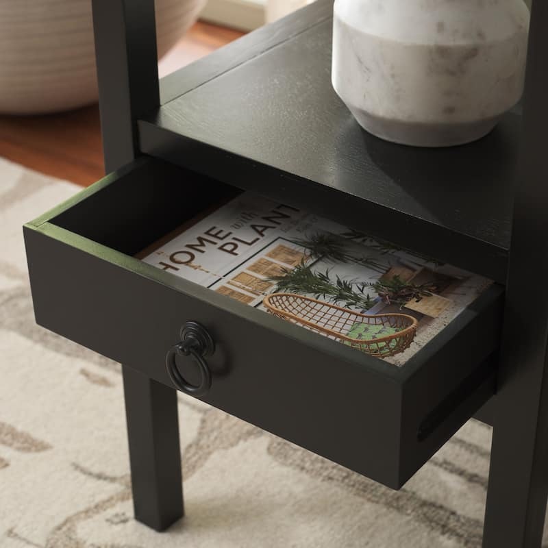 SAFAVIEH Home Darlyn One Drawer Accent Table - 14"W x 13"D x 28"H