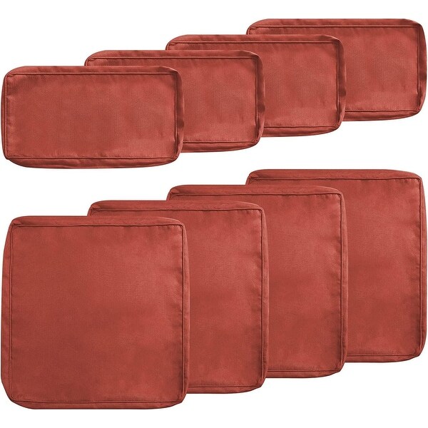 8-Piece Outdoor Furniture Patio Cushion Covers Washable