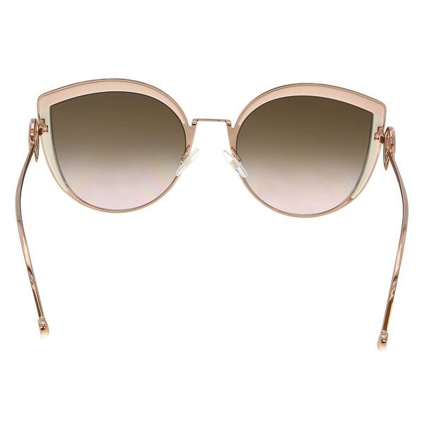 Shop Fendi 0290 S 53 035j Pink Cateye Sunglasses 58 21 140