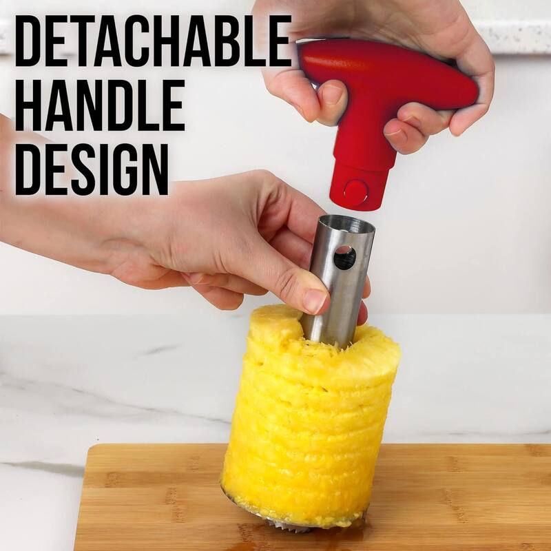 Zulay Kitchen Pineapple Cutter and Corer with Triple Reinforced Stainless Steel