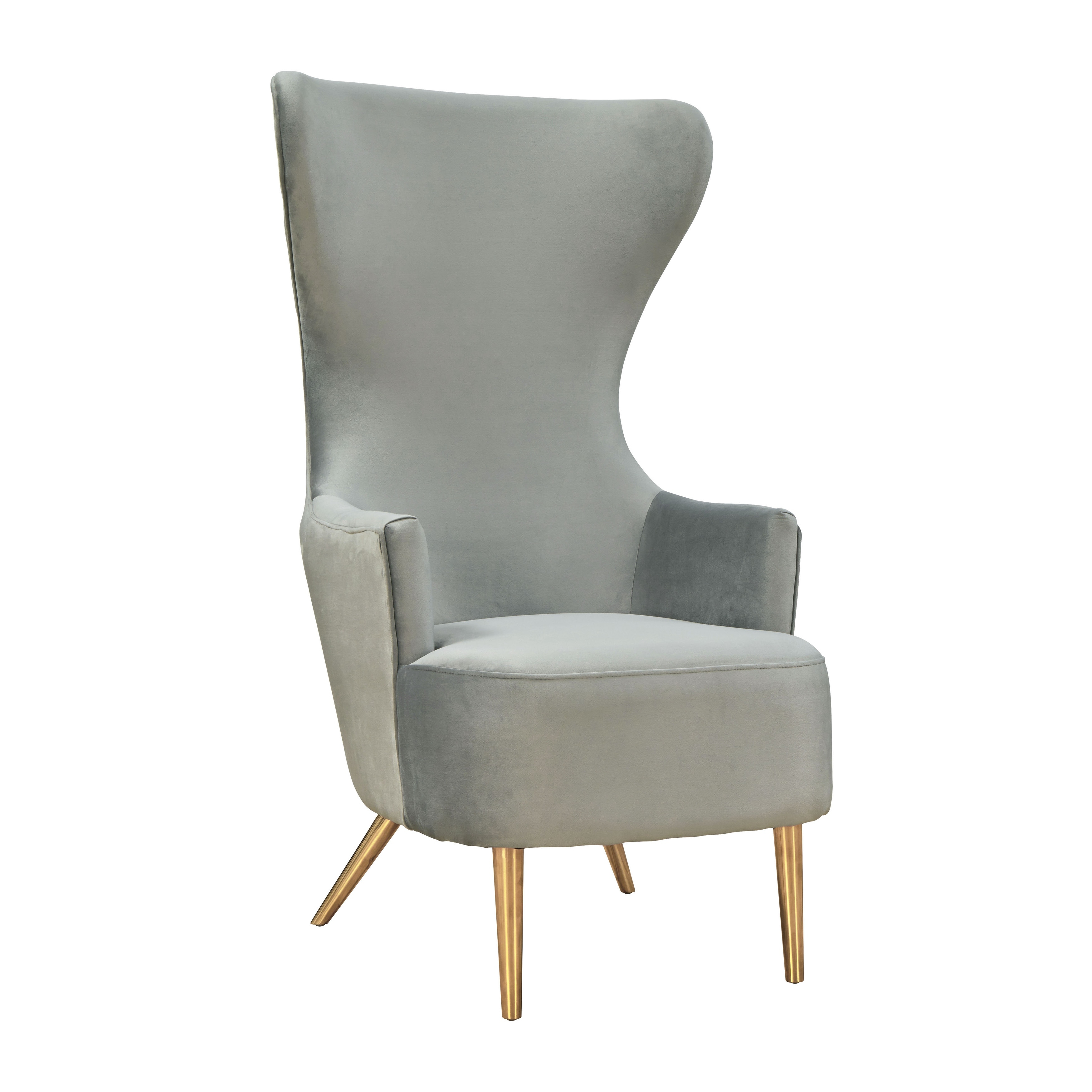Inspire Me Home Decor Julia Wingback Velvet Chair