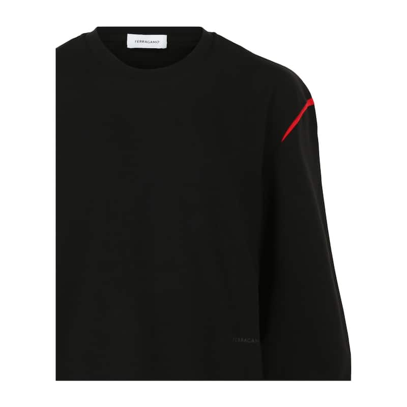 Ferragamo Two-Tone Long Sleeve T-Shirt