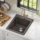 preview thumbnail 40 of 146, KRAUS Bellucci Workstation Topmount Drop-in Granite Kitchen Sink