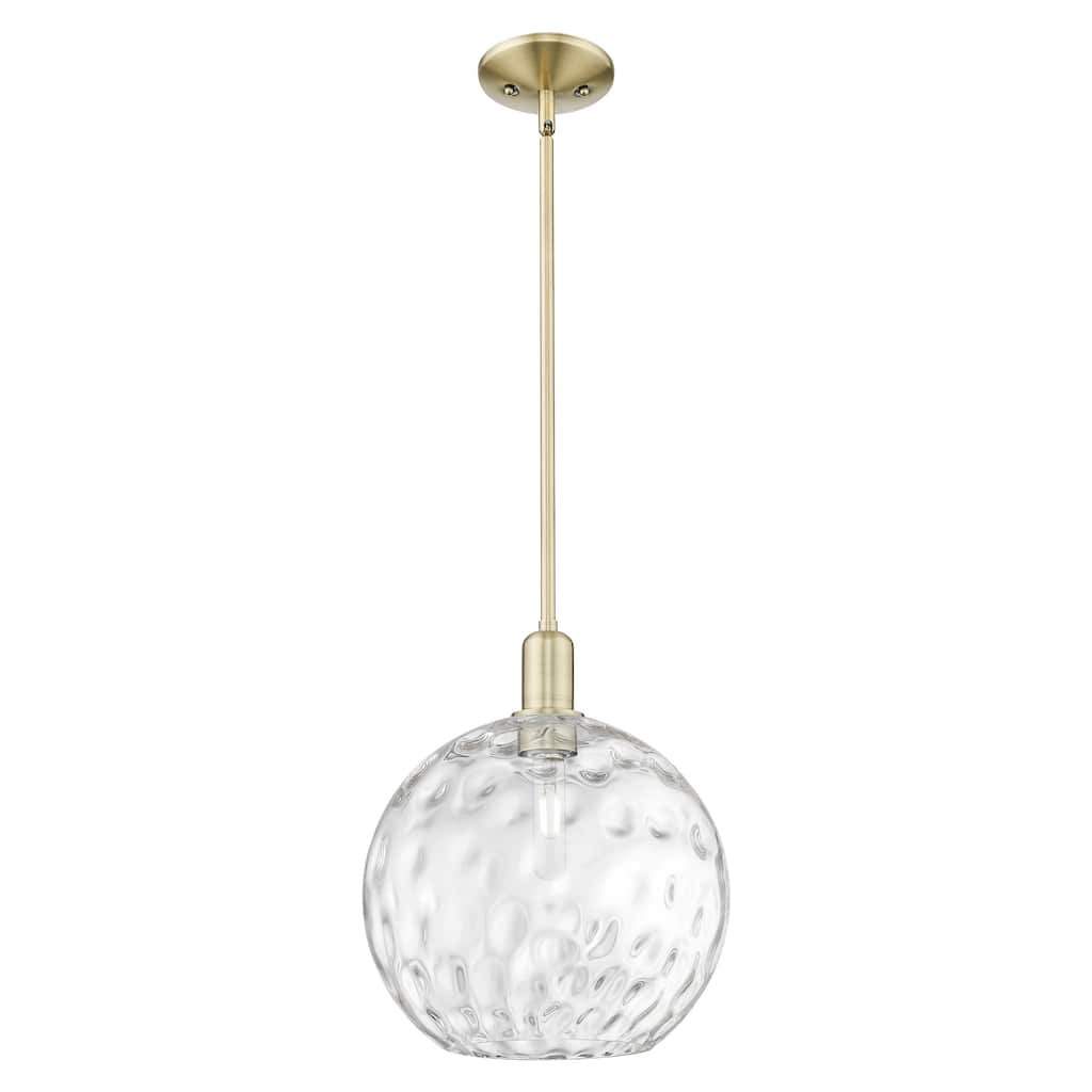 Innovations Lighting Endless Possibilities Arcadia - Athens Water Glass - 1 Light 12" Stem Hung Mini Pendant