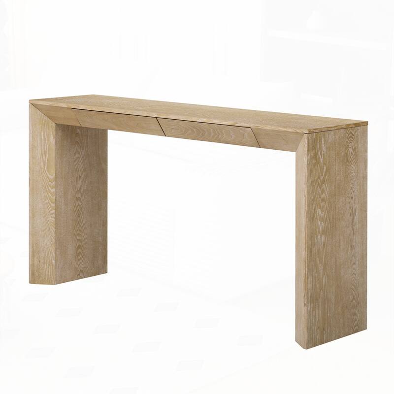 Farmhouse Console Table with 2 Concealed Drawers