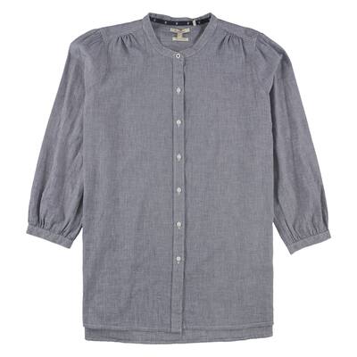 Barbour Womens Petrel Button Up Shirt,, Blue, 6