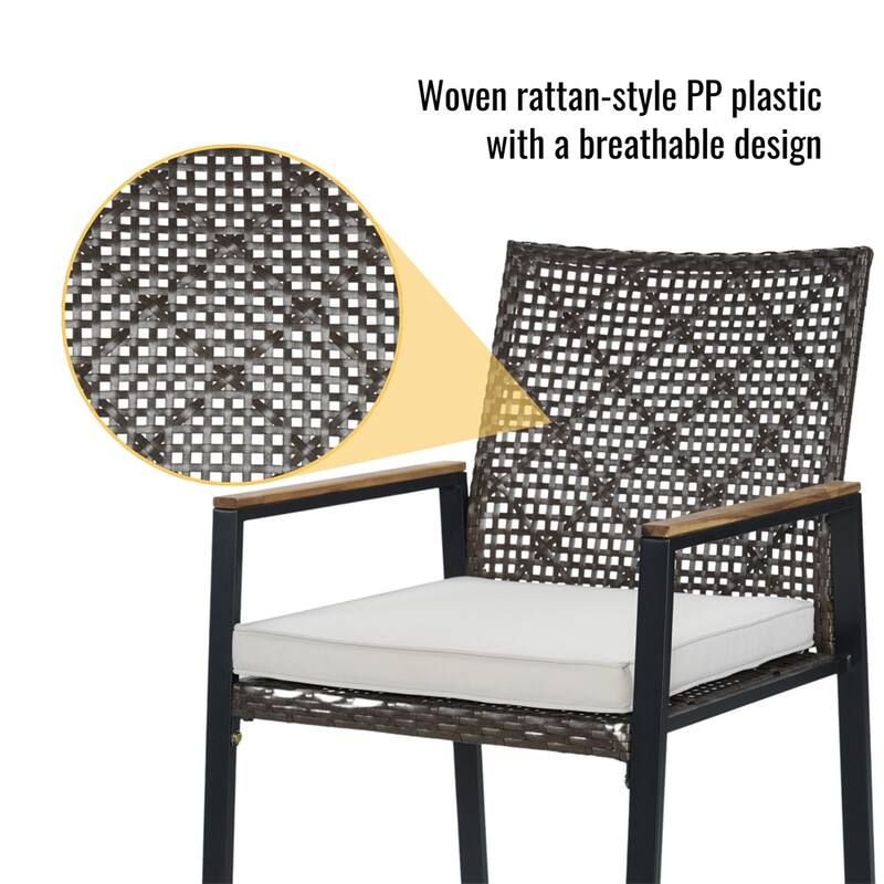 All Weather 5-Piece Patio Dining Table Sets,Patio Conversation Set