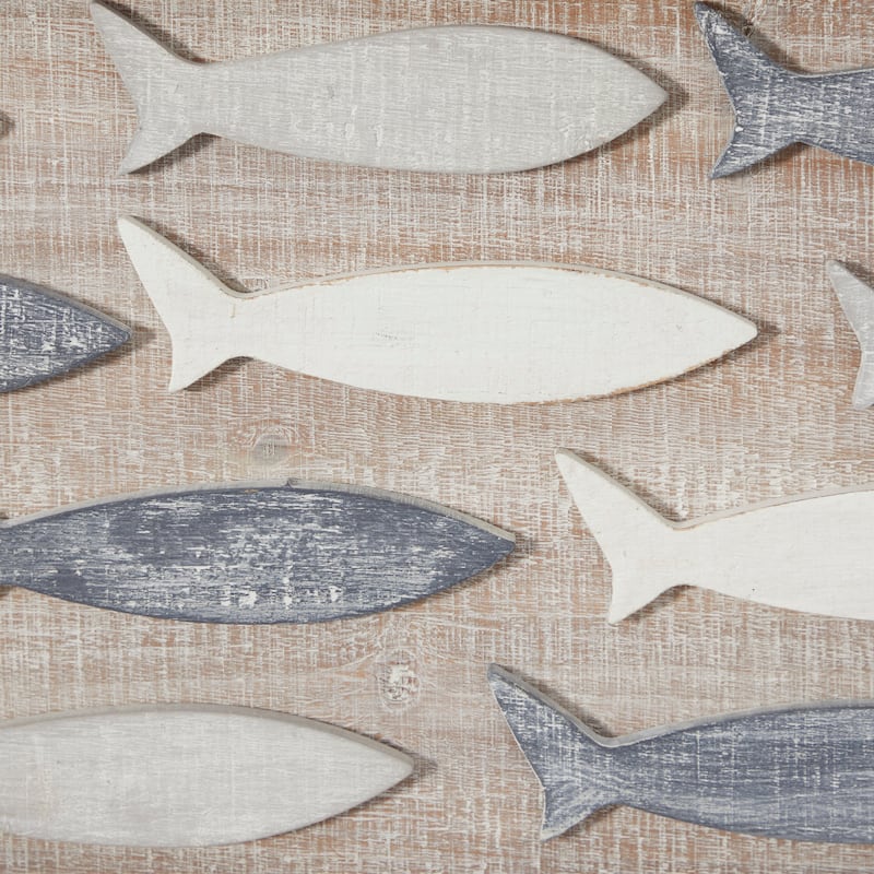 Wood Fish Wall Decor - Brown - Roche River Decor