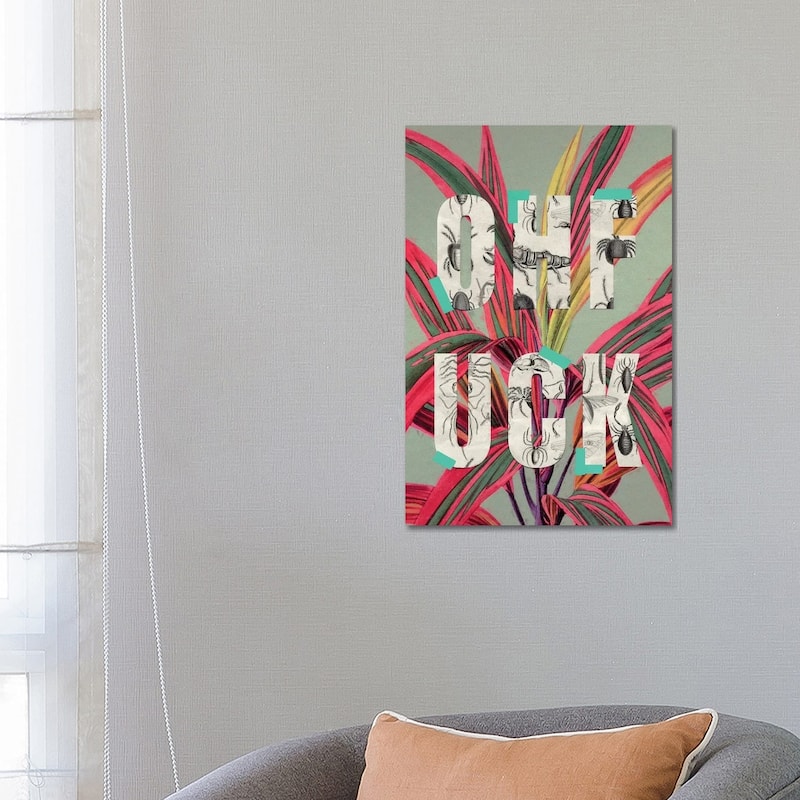 iCanvas "Ohf-ck" by Jonas Loose Canvas Print - 26x18x1.5