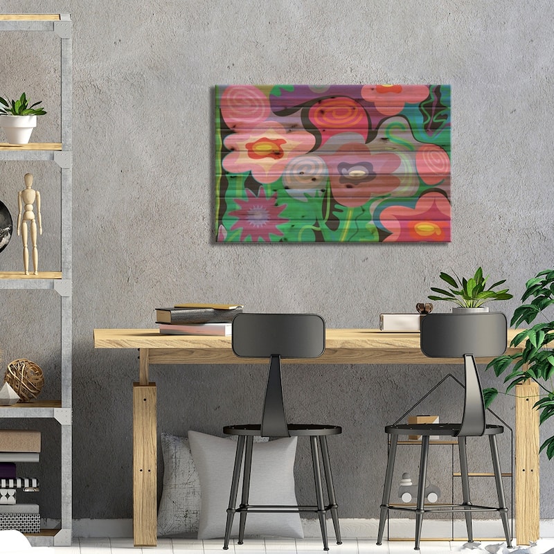 Mexico City Song Print On Wood by Charles Harker - Multi-Color