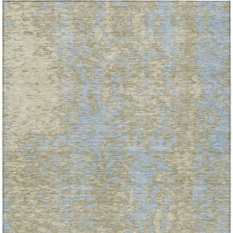 HomeRoots Abstract Transitional Rectangle Outdoor Rug