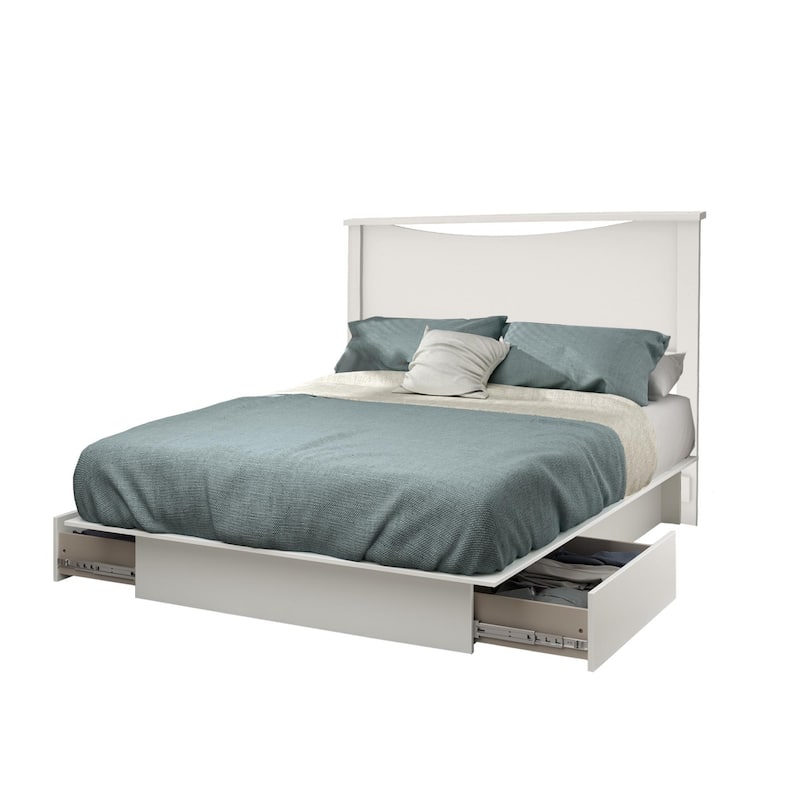 South Shore Step One Bed and Headboard Set