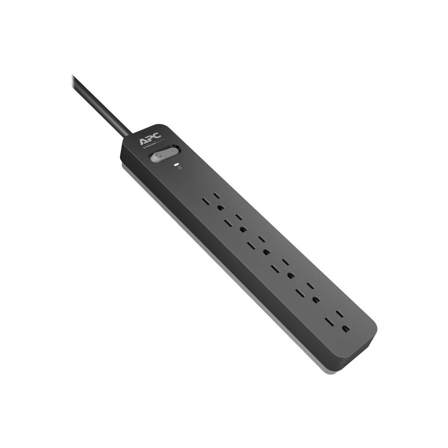 Apc Pe66 6 Feet 6 Outlets 120V Essential Surge Arrest Pe66 - Black