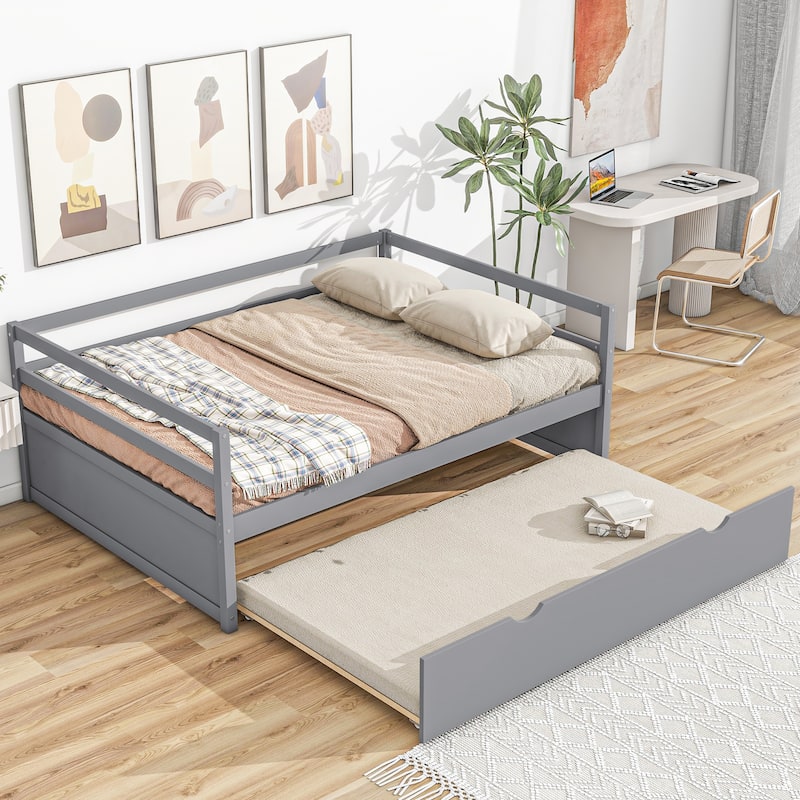 Wood Daybed with Trundle