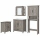 preview thumbnail 2 of 12, Key West 32W Bathroom Vanity with Mirror and Storage by Bush Furniture