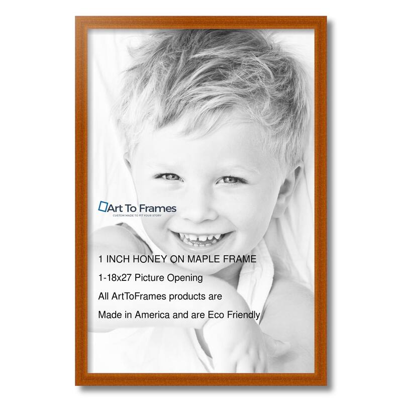 ArtToFrames Classic Waves 18x27 Inch Picture Frame, 1.00 Inch Wood Poster Frame Available in Multiple Colors (60823-18x27)