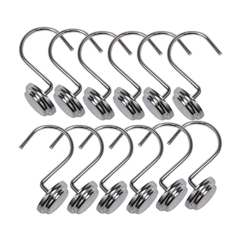 Utopia Alley Rust Resistant Metal Shower Curtain Rings for Bathroom, Set of 12