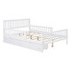 preview thumbnail 8 of 20, Full Size Wood Platform Bed with Guardrails,2 Storage Drawers
