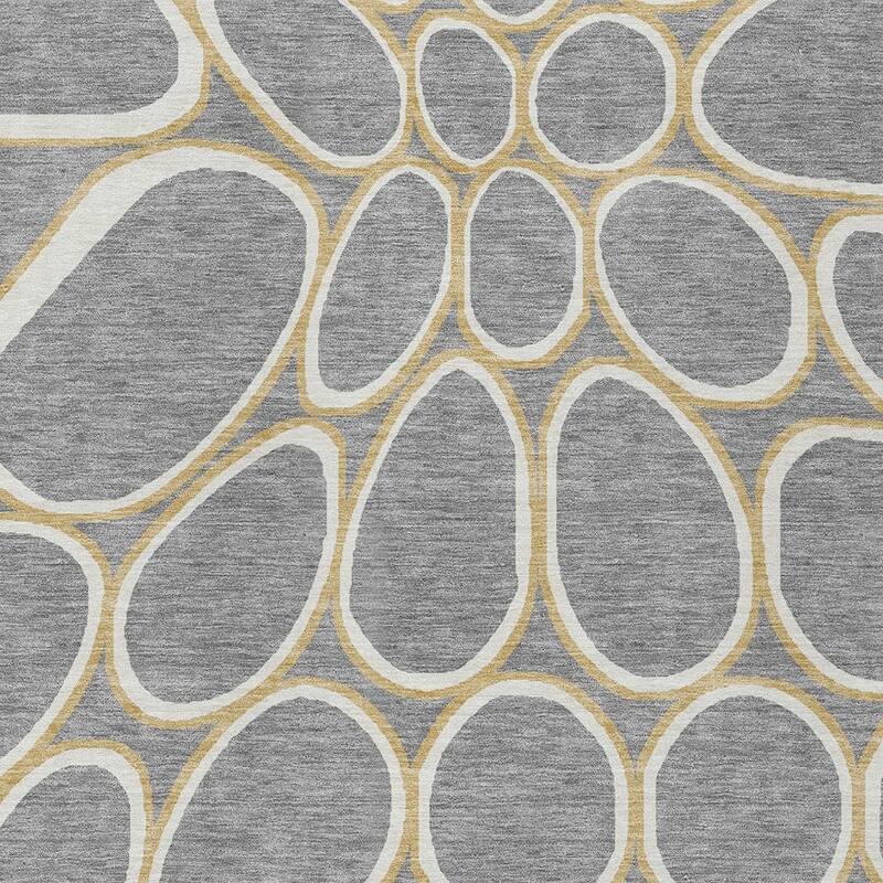 HomeRoots Abstract Transitional Rectangle Outdoor Rug