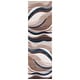 preview thumbnail 45 of 128, SAFAVIEH Hollywood Deep Mid-Century Modern Abstract Rug 2'3" x 10' Runner - Beige/Blue