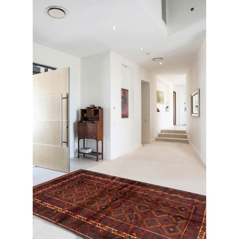 Teimani Red Rug 3'11" x 6'5" - 3'11 x 6'5