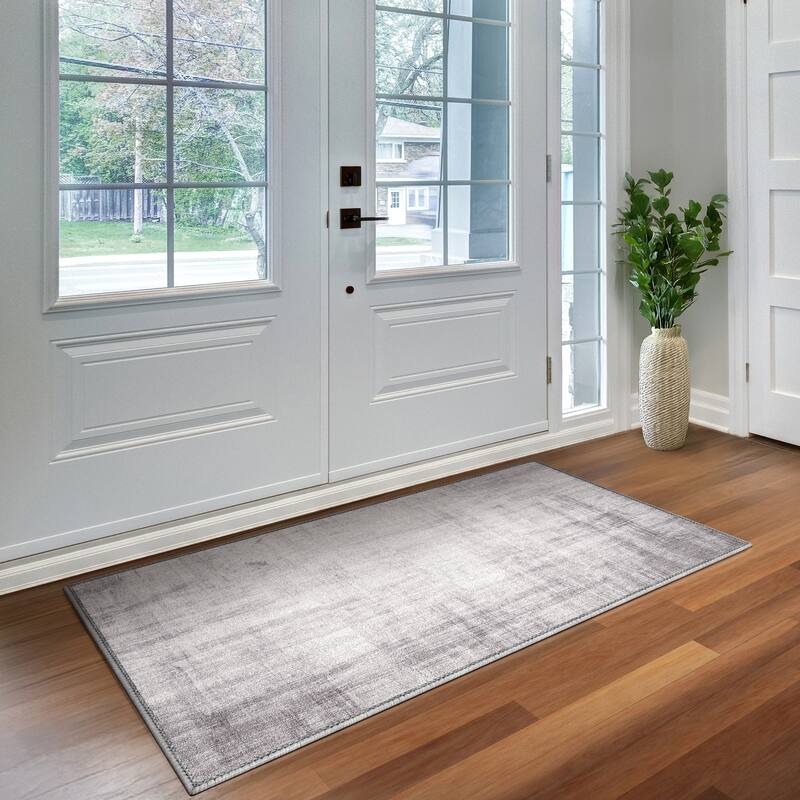 Sorbus Area Rug for Entryway, Machine Washable, Non-Slip, Vintage Rug - 3 x 5 ft