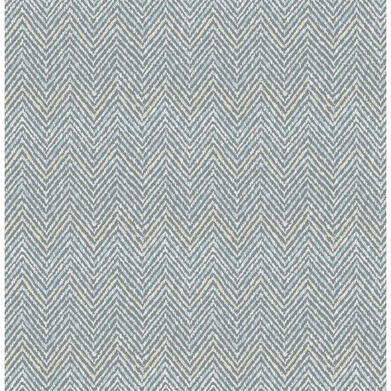 Scott Living Alden Grey Blue Peel and Stick Wallpaper
