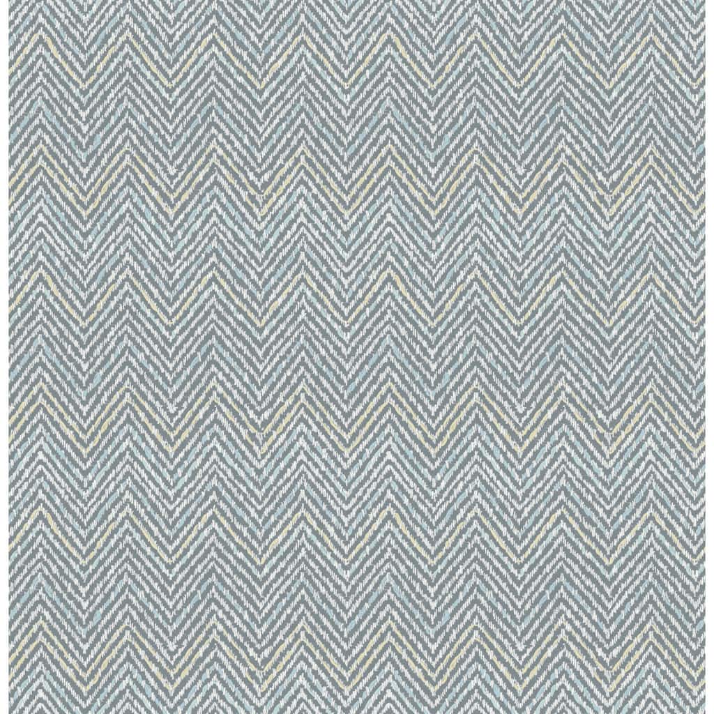 Scott Living Alden Grey Blue Peel and Stick Wallpaper