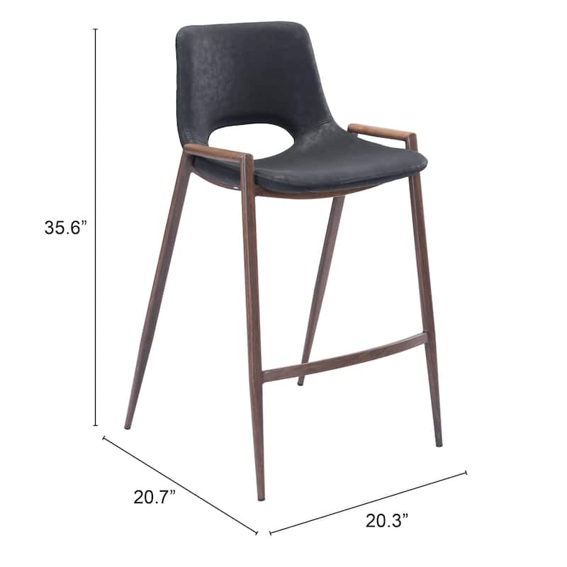 Desi Counter Stool (Set of 2) - 20.3" W x 20.7" D x 35.6" H