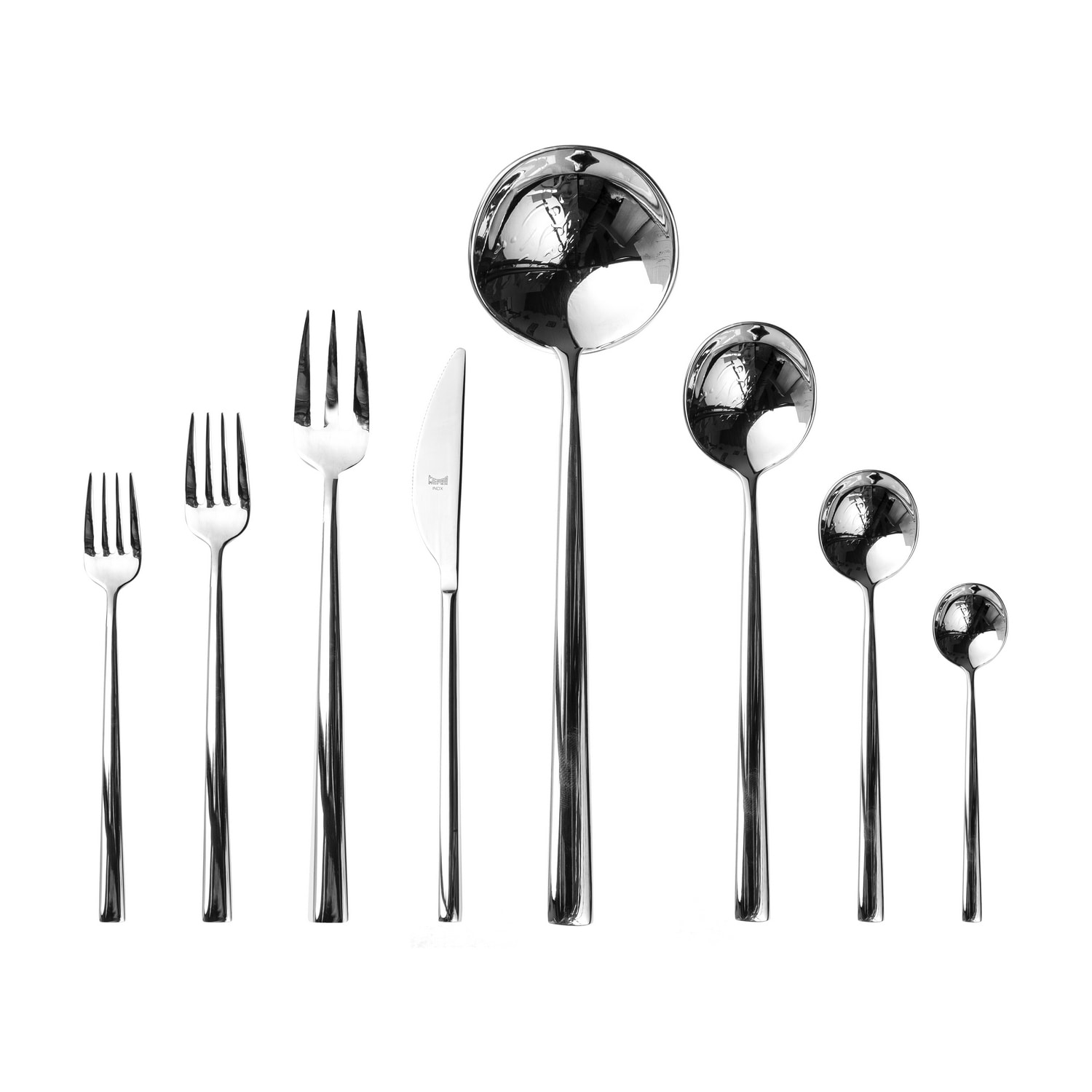 Mepra Movida Flatware Set - 43 Pieces - Stainless Steel