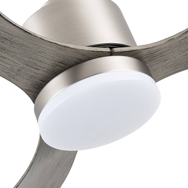 52"/42" Black/Gold LED Ceiling Fan with Lights Remote(3-Blade)