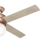 preview thumbnail 17 of 48, Hunter 52" Hepburn Ceiling Fan with LED Light Kit and Wall Control - Vintage, Mid-Century Modern, Transitional