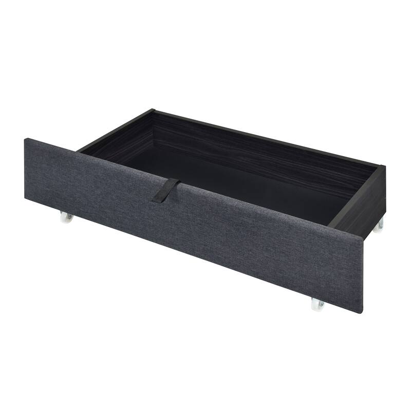 Upholstered Platform Bed with LED Frame